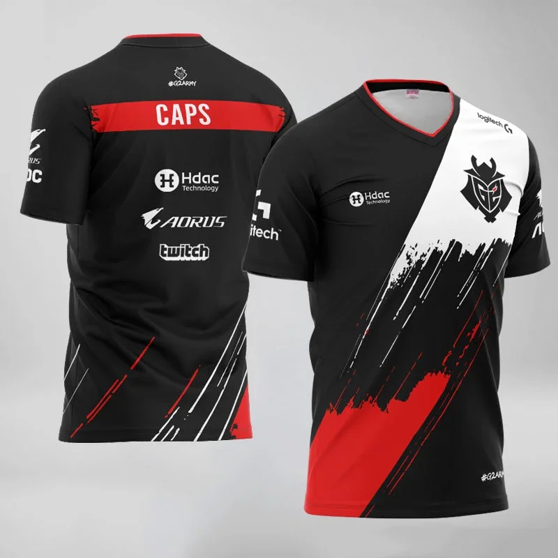 Esports Gaming Jersey - 남성 및 여성용 G2 e-스포츠 게임