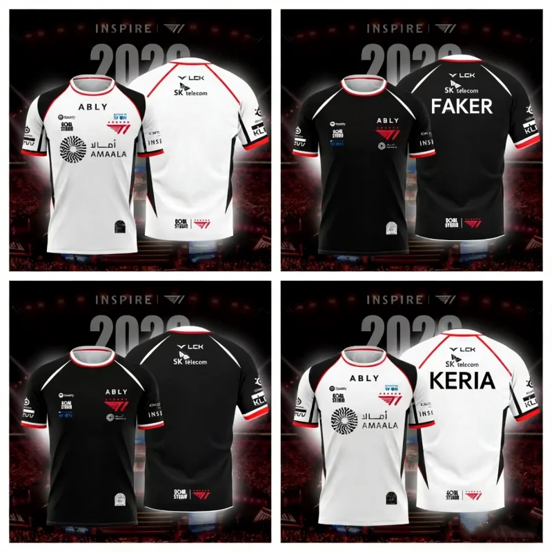 Esports Gaming Jersey - 2026 NEW T1 ESPORTS TEAM JERSEY