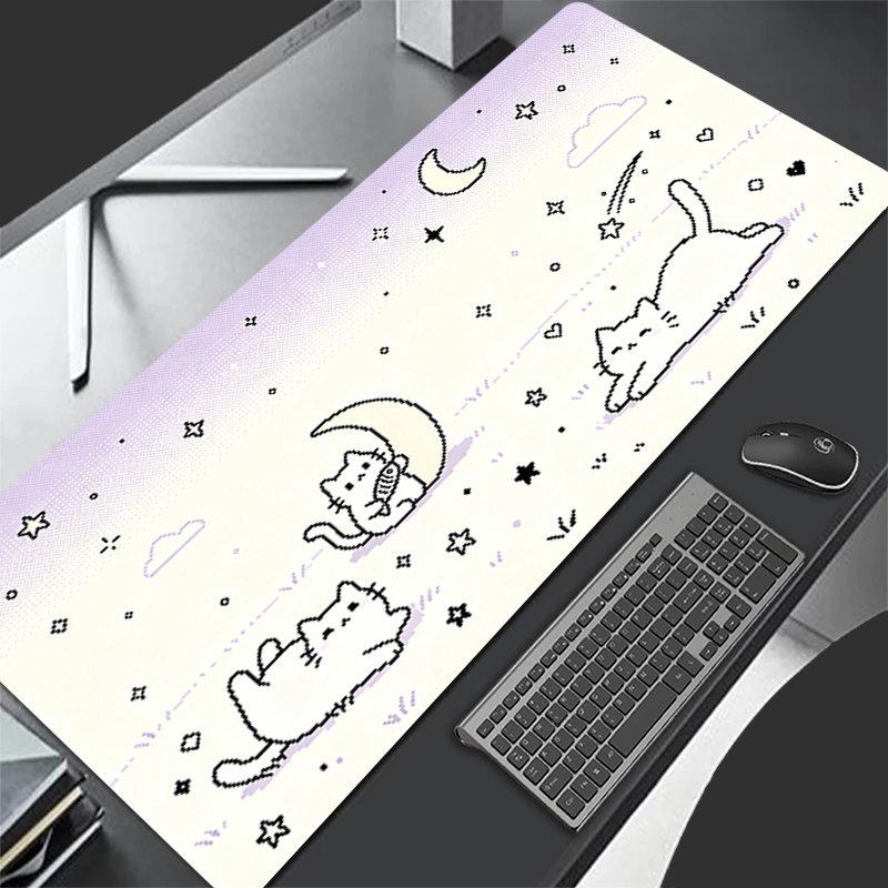 Esports Gaming Keyboard - 저화소 만화 마우스 패드 노트북 확장형