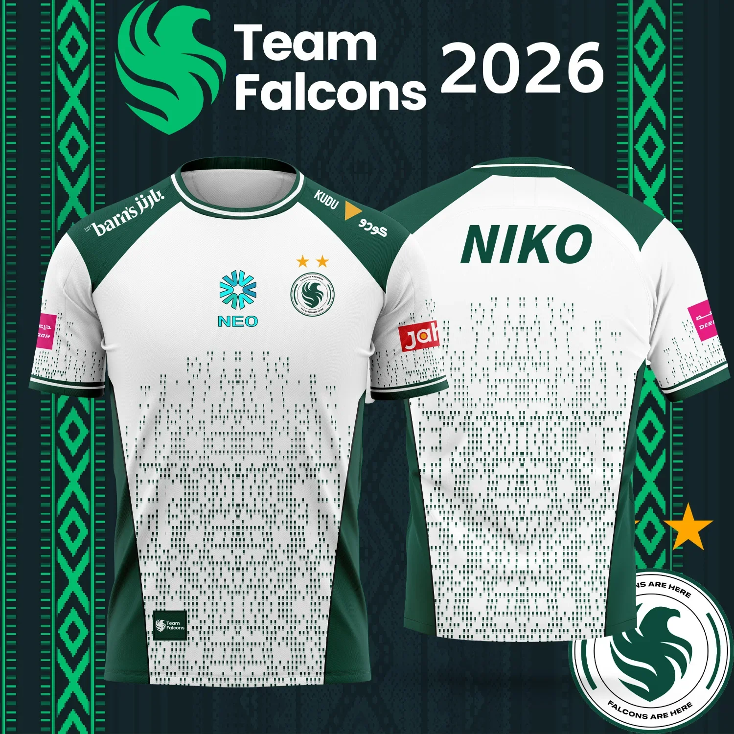 Esports Gaming Jersey - 2026 새로운 팀 팔콘스 e스포츠 팀