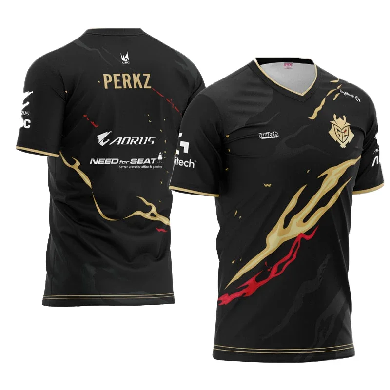 남성 및 여성용 G2 e-스포츠 게임 LOL CSGO3 - Esports Gaming Jersey 리뷰 및 가격