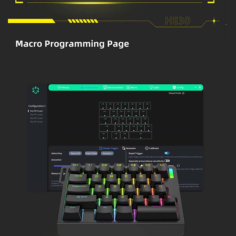 HE30 기계식 게이밍 키보드 29키 마그네틱 스위치  - Esports Gaming Keyboard 리뷰 및 가격