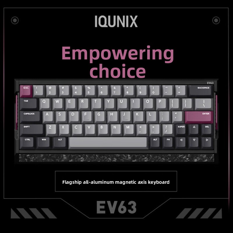 IQUNIX EV63 마그네틱 축 키보드 안정적인 8K - Esports Gaming Zone 리뷰 및 가격