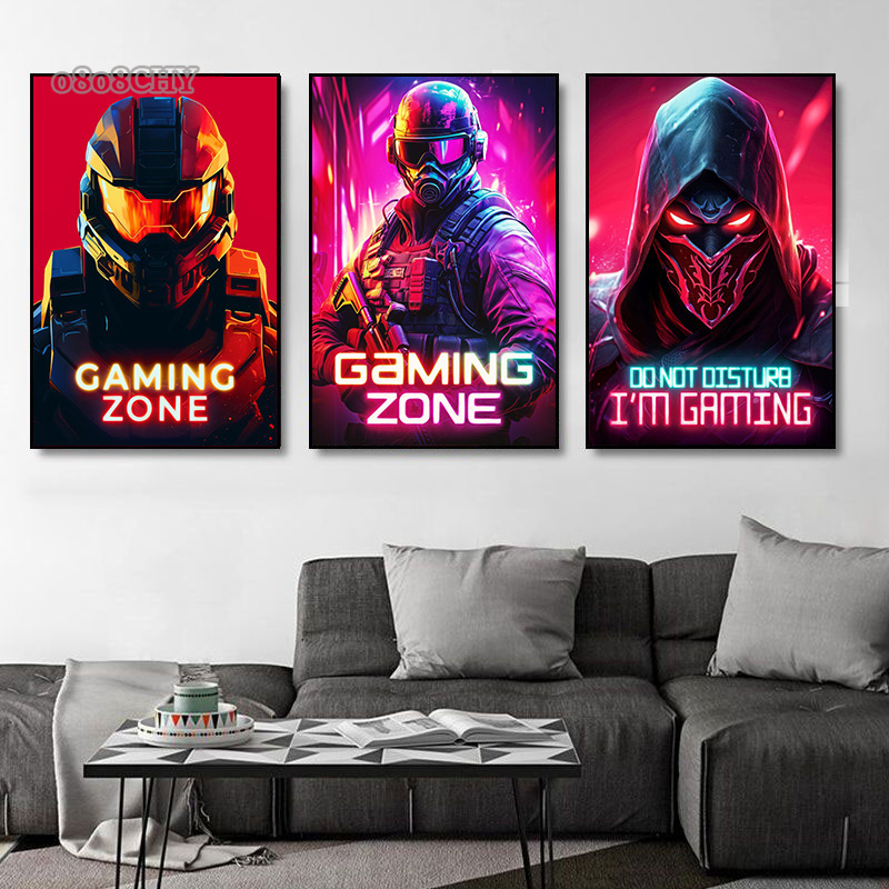 드래곤 암살자 공간 갑옷 게임 영역 캔버스 포스터 인쇄 - Esports Gaming Zone 리뷰 및 가격