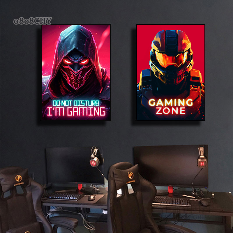 드래곤 암살자 공간 갑옷 게임 영역 캔버스 포스터 인쇄 - Esports Gaming Zone 리뷰 및 가격