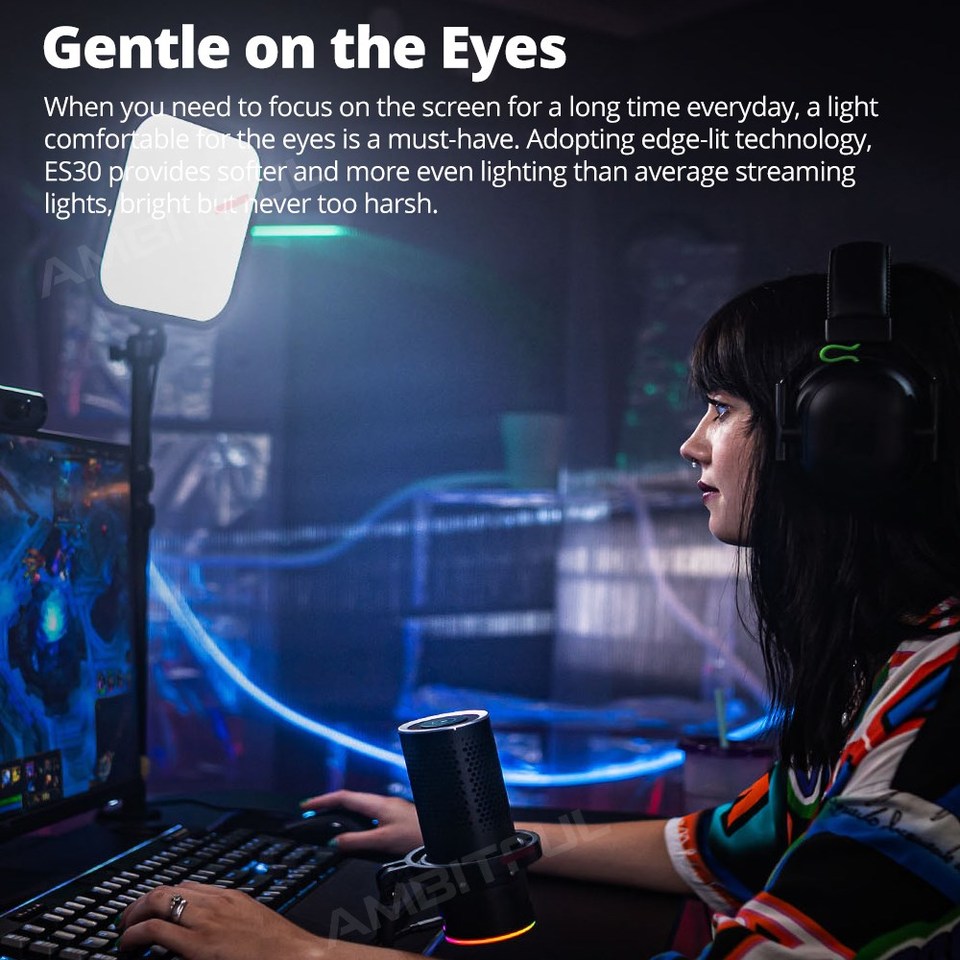 고독스 LED 게이밍 라이트 ES30 e스포츠 LED  - Esports Gaming Photo 리뷰 및 가격